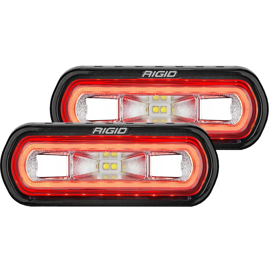 53122 – RIGID IND Backup Light - LED, Surface Mount 14 Watts 1452 Raw Lumens 1 Amp Draw Set Of 2 White 120 Degree Sce...
